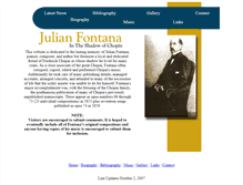 Tablet Screenshot of julianfontana.com